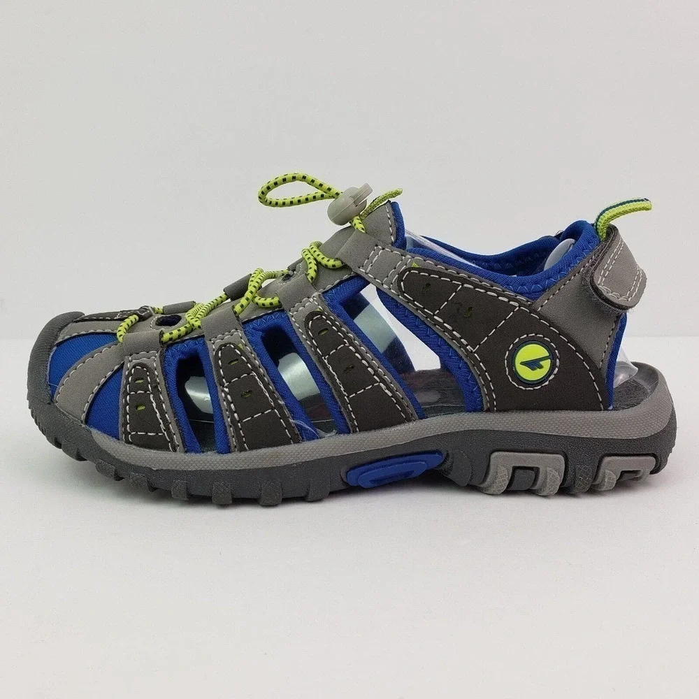 Hi-Tec Inspired By Life Shore CH's Boys Size 2Y Gray Blue Outdoors Sport Sandals